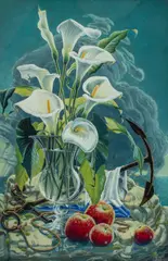 Untitled by Stuart Armfield, Tempera on board, sold Jun 2026