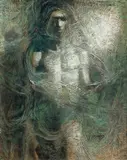 Untitled by Michael Leonard, Mixed media on board, sold Jun 2026