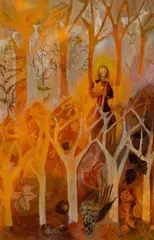Untitled by Mary Newcomb, Oil on Masonite, sold Jun 2026
