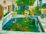 Untitled by Fred Yates, Oil on Masonite, sold Jun 2026