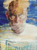 Untitled by Stephen Goddard, Oil on board, sold Jun 2026