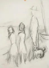 Untitled by Henryk Gotlib, Pencil and charcoal, sold Jun 2026
