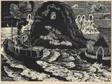 Helgeland by Kaare Espolin Johnson, 1953, Serigrafi, sold Oct 2026