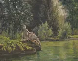 Uten tittel by Sigrid Bølling, Olje på plate, sold Oct 2026