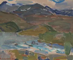 Uten tittel by Halvdan Holbø, Olje på plate, sold Oct 2026