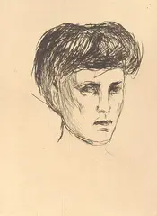 Kvinnehode by Edvard Munch, 1907, print (other), sold Oct 2026