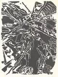 Stor kamuflasjeindianer by Bjørn Ransve, 1984, Litografi, p.t, sold Oct 2026