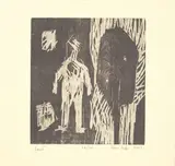 Menneske by Marianne Bratteli, 2003, Tresnitt, sold Oct 2026
