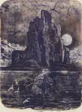 Månenatt by Karl Erik Harr, 1974, Litografi, sold Oct 2026