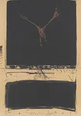 Flygende by Kjell Nupen, 1982, Litografi, sold Oct 2026