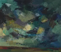 Jæren by Frank Frantzen, 1966, Olje på lerret, sold Oct 2026