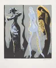 Forlovelsen by Håkon Bleken, 2020, Serigrafi, sold Oct 2026