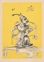 Uten tittel by Salvador Dalí, Litografi på japanpapir, sold Oct 2026