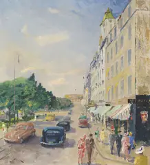 Uten tittel by Thomas Frang, Olje på lerret, sold Oct 2026
