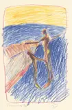 Sveveøvelse by Frans Widerberg, 1983, Litografi, sold Oct 2026