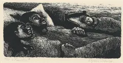 Familien by Kaare Espolin Johnson, 1972, Serigrafi, sold Oct 2026