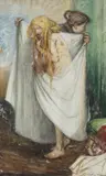 Uten tittel by Karl Dørnberger, Olje på papir, sold Oct 2026