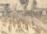 Fra varm hand I by John David Nielsen, 1988, Pastell på papir, sold Oct 2026