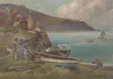 Uten tittel by Fritz Raupp, Olje på lerret med støttelerret, sold Oct 2026
