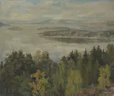 Uten tittel by Halfdan Strøm, Olje på lerret, sold Oct 2026