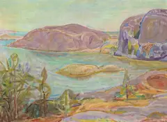 Uten tittel by Aage Storstein, Olje på plate, sold Oct 2026