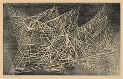 GB7-1957 Spøkelsesskip by Anna-Eva Bergman, 1957, Tresnitt, epreuve d'artiste, sold Oct 2026