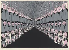 På vei II by Hariton Pushwagner, 1980, Serigrafi, sold Oct 2026