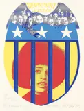 Til Angela Davis - Heksejakt år 1972 by Egil Røed, 1972, Serigrafi, sold Oct 2026