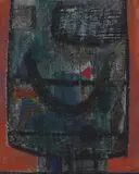 Samarra by Halvdan Ljøsne, 1960, Olje og PVA på plate, sold Oct 2026