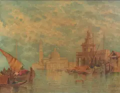 Venice by William Meadows, oil on canvas, offered May 2014