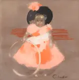 Geranium Baby by James Pryde, pastel, offered May 2014