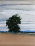 Tree and Birds by Rsa Rsw Lld James F T Morrison, oil on board, sold May 2014