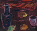 Still life with oranges and lemons by Sir William MacTaggart Pprsa Ra Frse HonRSW Lld, oil on panel, offered May 2014