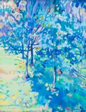 Partick Trees by Peter Graham, oil on canvas, offered May 2014