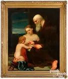 Madonna and child with saint by Charles V. Bond, 1847, oil on canvas, offered Oct 2026