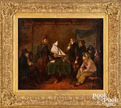 titled The Captain's Tale by Augustus Egg, oil on canvas, sold Oct 2026
