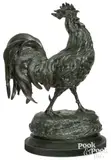 rooster by Alfred Barye, patinated bronze, sold Oct 2026