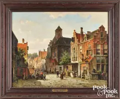 Street in Old Haarlem by Willem Koekkoek, oil on canvas, offered Oct 2026