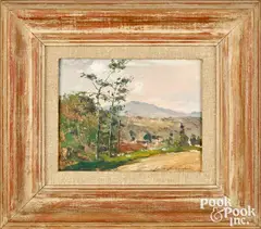 landscape by Elliott Daingerfield, oil on board, sold Oct 2026