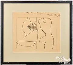 Untitled by William Baziotes, ink on paper, sold Oct 2026