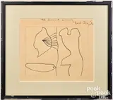Untitled by William Baziotes, ink on paper, sold Oct 2026