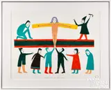 and stencil Giver of Life by Jessie Oonark, silkscreen, offered Oct 2026