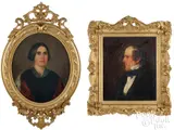 portraits of James Burd Patterson and Mary Matilda Patterson of Pottsville by Mary Jane Peale, oil on canvas, sold Oct 2026