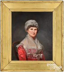 portrait of Amy Hunter Ewing Patterson b. by Charles Willson Peale, 1774, oil on canvas, sold Oct 2026