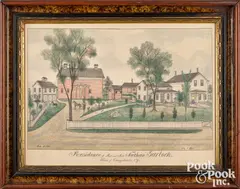 Residence of Mr. and Mrs. Nathan Garlock Town of Canajoharie by Fritz G. Vogt, crayon and pencil on paper, sold Oct 2026