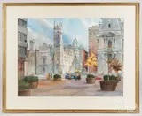 Masonic Hall by Don Cooke, watercolor, sold Aug 2026