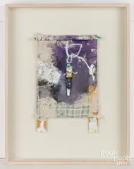 collage titled Mimbres Scroll by James Havard, mixed media, sold Aug 2026
