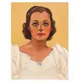 Untitled by Frank Follmer, oil on board, Portrait of a Lady, circa 1930's, offered Aug 2023