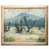 Untitled by Frank Follmer, pastel on wove paper, Desert Landscape, circa 1930's, offered Aug 2023