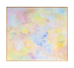 Intimate Lighting Series - #3 by Robert Natkin, 1974, oil on canvas, sold Nov 2018